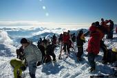 Salita da Oneta a Cima Grem su un percorso già ben innevato e tracciato da molti scialpinisti sabato 4 dicembre 2010 - FOTOGALLERY